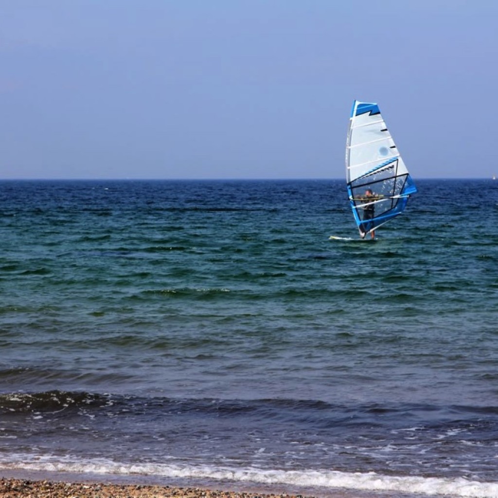 Windsurfing in Brighton Lagoon Watersports